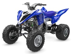 best used sport atv 2026 yamaha raptor 700r studio 3/4 front