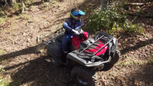 yamaha grizzly handling, the trail
